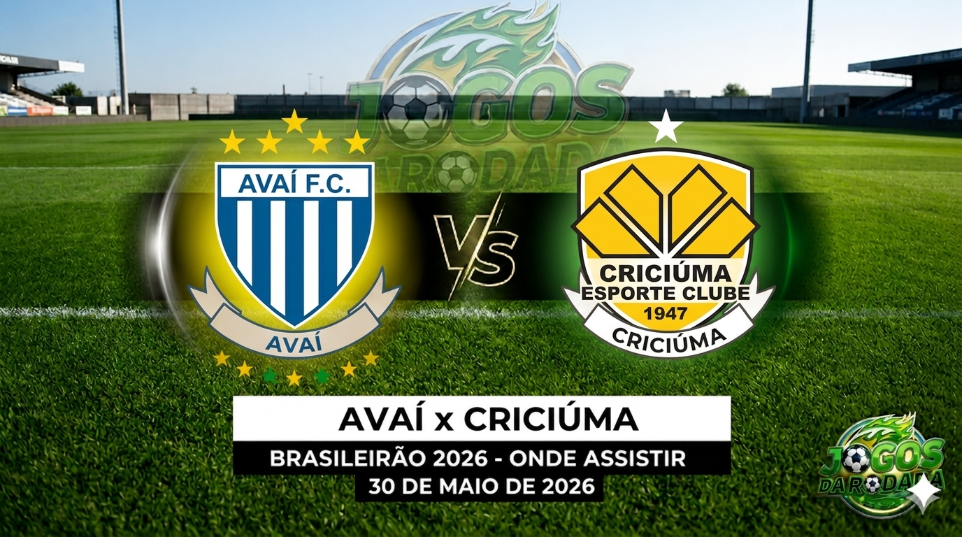 Avaí x Criciúma: Onde assistir pelo Campeonato Brasileiro Série B em 30/05/26
