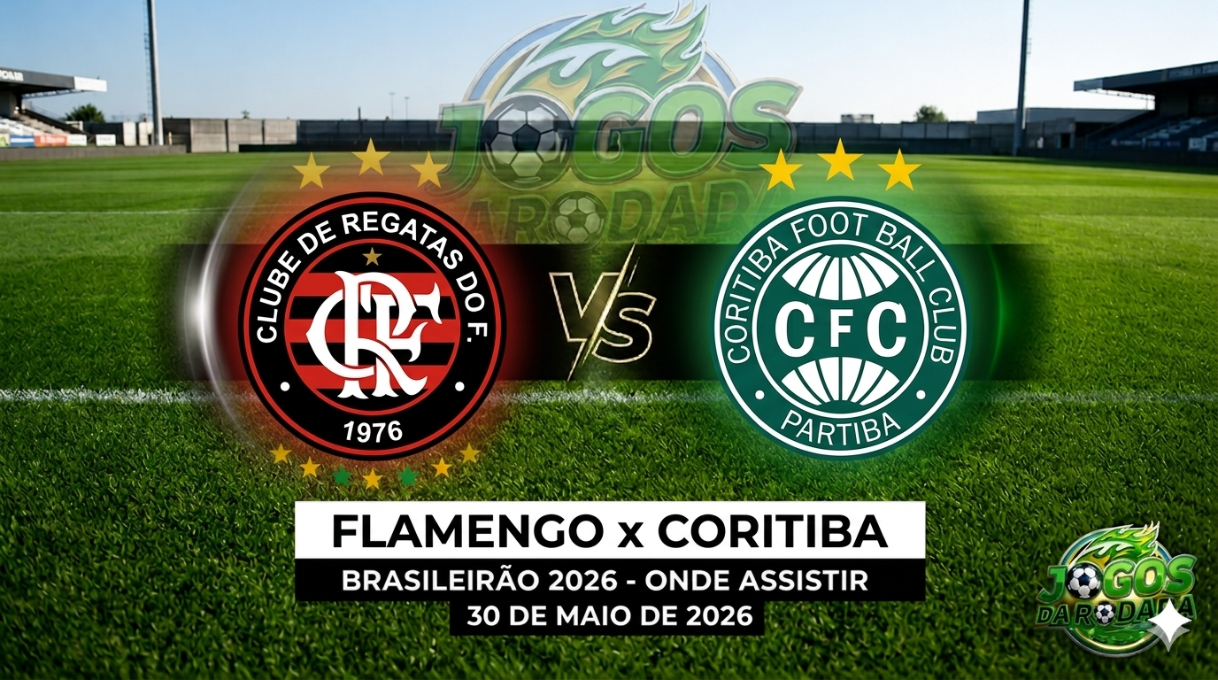 Flamengo x Coritiba: Onde assistir pelo nome do campeonato em 30/05/26
