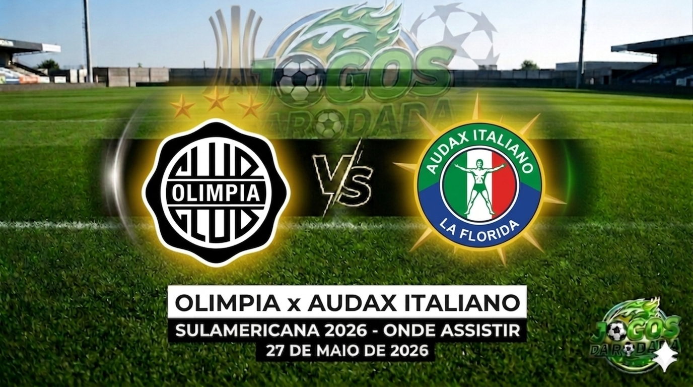 Olimpia x Audax Italiano: Onde assistir pela Copa Sul-Americana em 28/05/2026