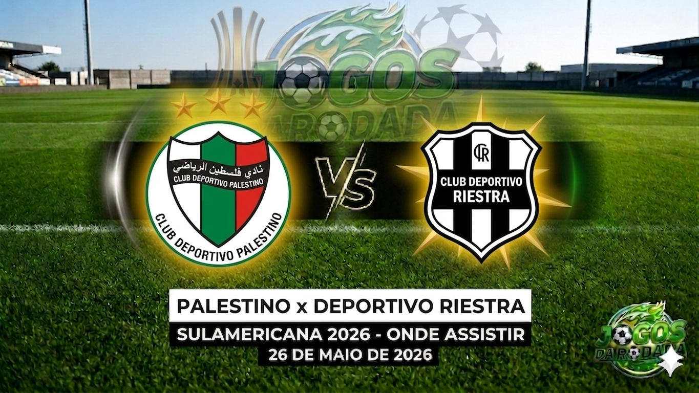 Palestino x Deportivo Riestra: Onde assistir pelo Campeonato Sul-Americana em 26/05/26