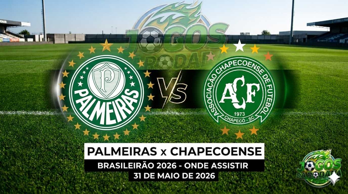 Palmeiras x Chapecoense: Onde assistir pelo Campeonato Brasileiro em 31/05/26