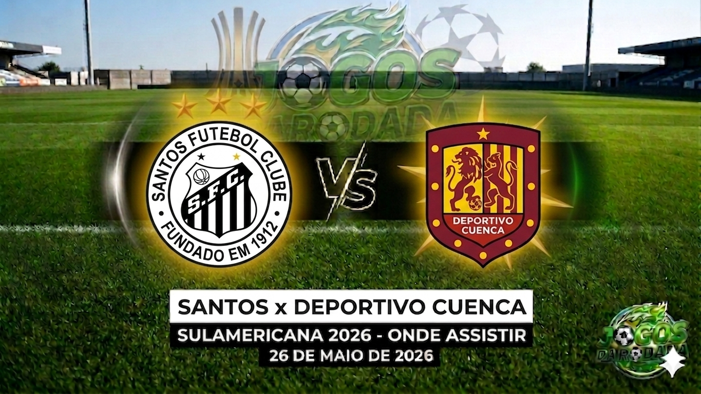 Santos x Deportivo Cuenca: Onde assistir pelo Campeonato Sul-Americana em 26/05/26