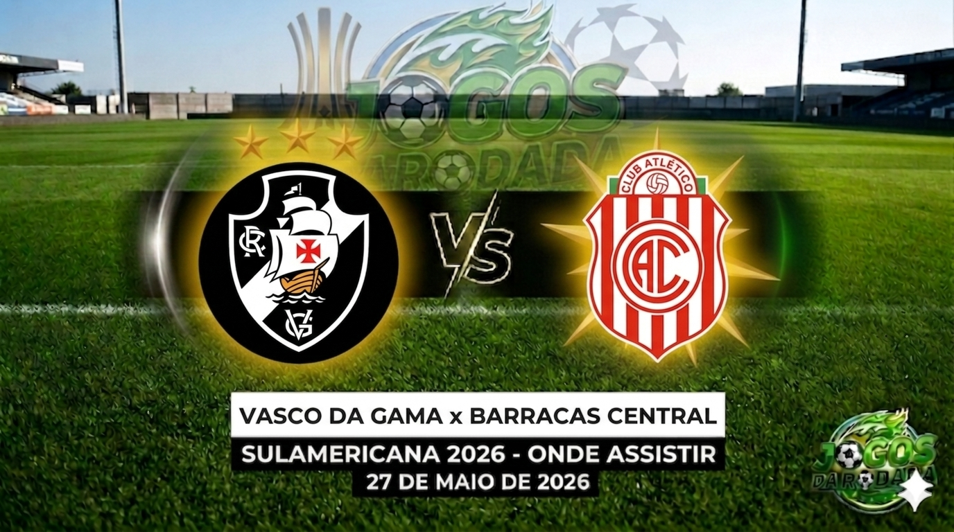 Vasco da Gama x Barracas Central: Onde assistir pela Copa Sul-Americana em 27/05/26