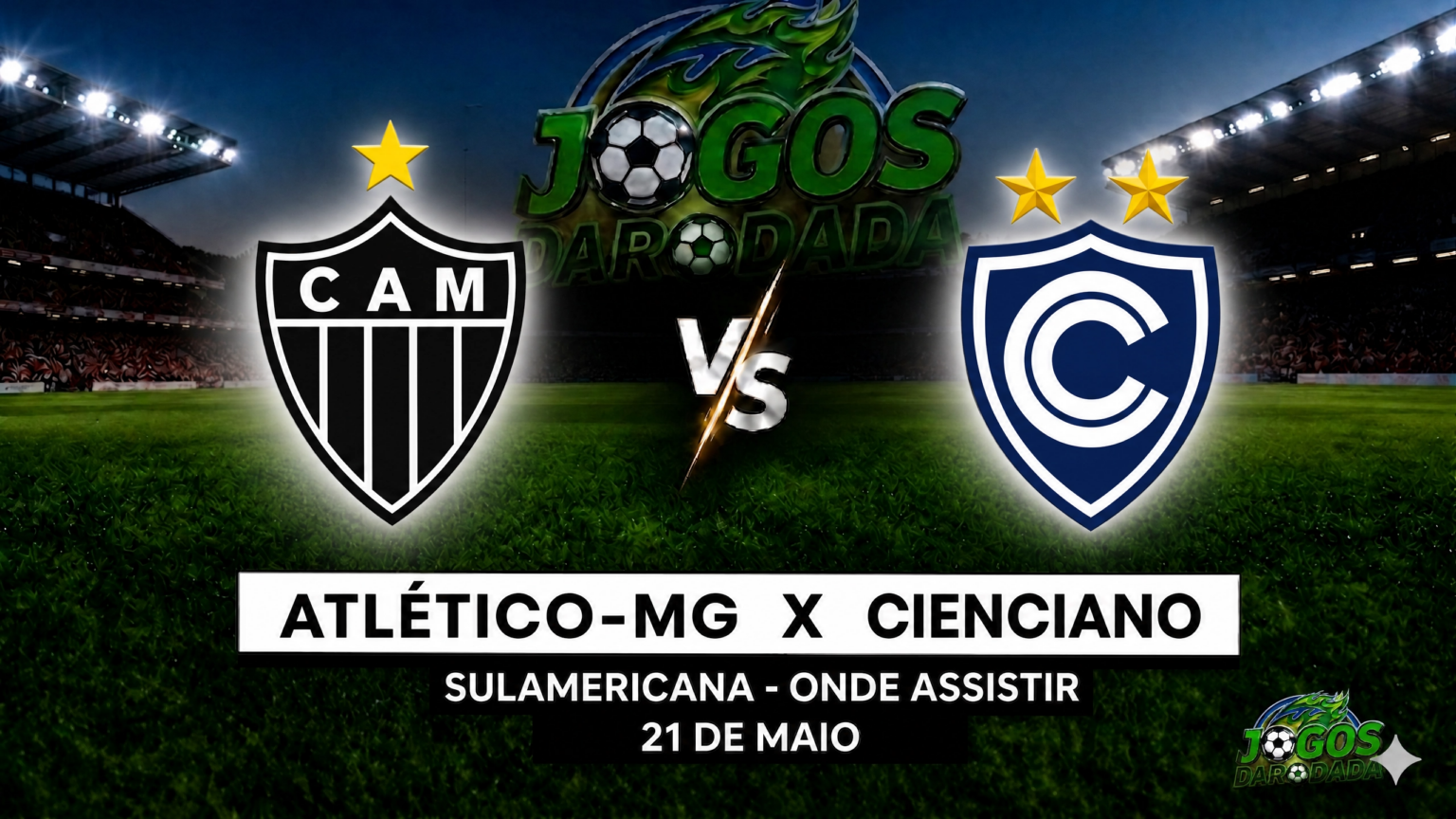 Atlético-MG x Cienciano: Onde assistir pela Copa Sul-Americana em 21/05/26