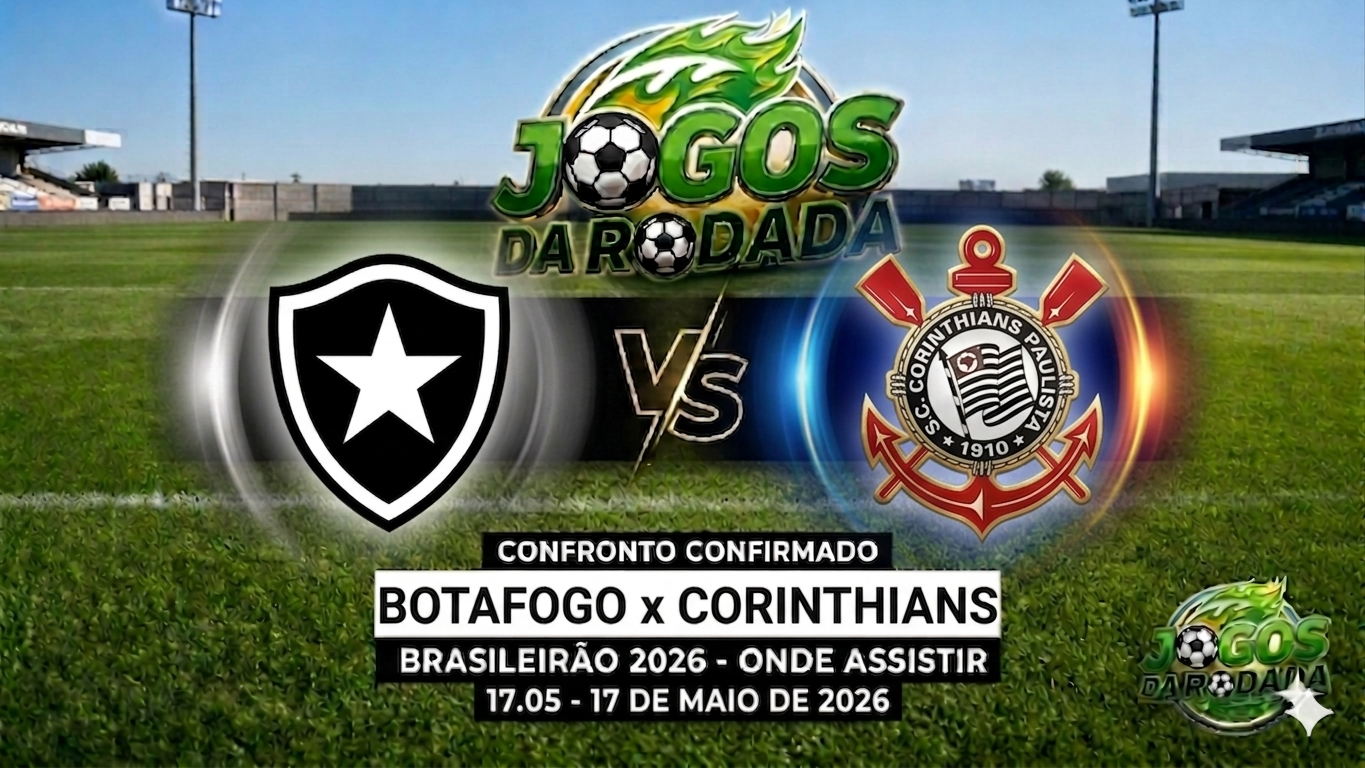 Botafogo x Corinthians: Onde assistir pelo Campeonato Brasileiro em 17/05/26