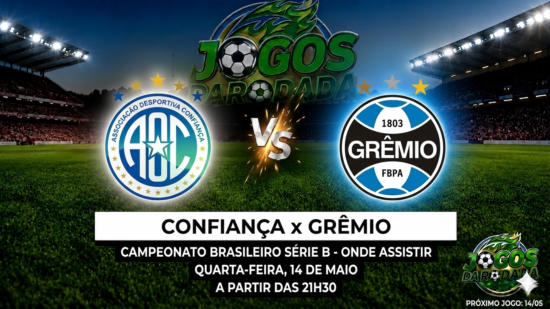 Confiança x Grêmio: Onde assistir pela Copa do Brasil em 14/05/26