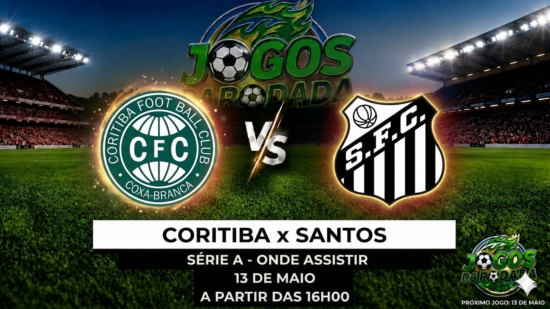Coritiba x Santos: Onde assistir pela Copa do Brasil em 13/05/26