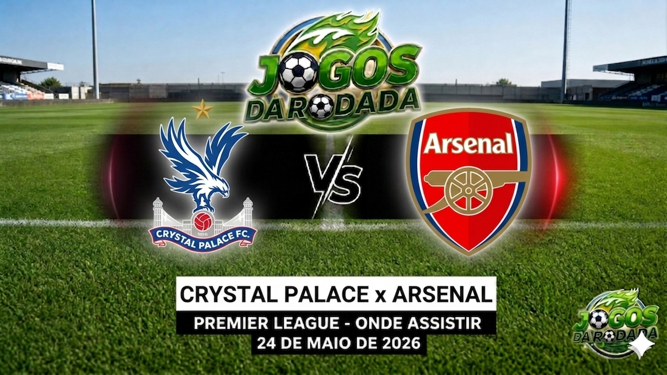 Crystal Palace x Arsenal: Onde assistir pelo Campeonato Inglês em 24/05/26