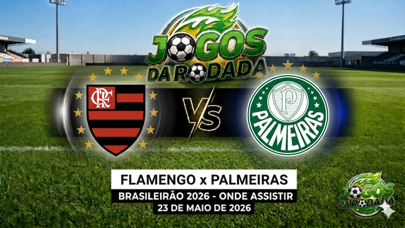 Flamengo x Palmeiras: Onde assistir pelo Campeonato Brasileiro em 23/05/26