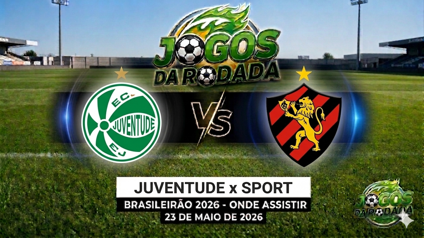 Juventude x Sport: Onde assistir pelo Campeonato Brasileiro em 23/05/26
