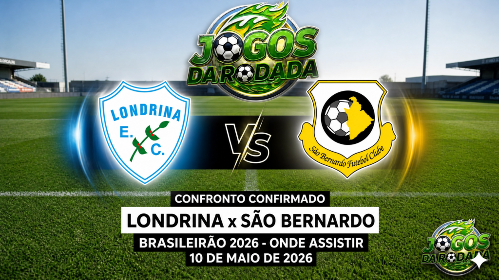 Londrina Esporte Clube x São Bernardo Futebol Clube: Onde assistir pelo Campeonato Brasileiro Série B