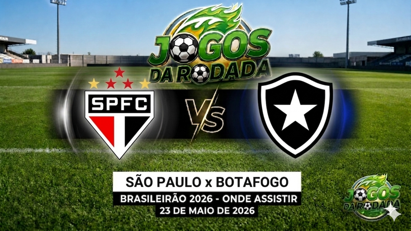 São Paulo x Botafogo: Onde assistir pelo Campeonato Brasileiro em 23/05/26