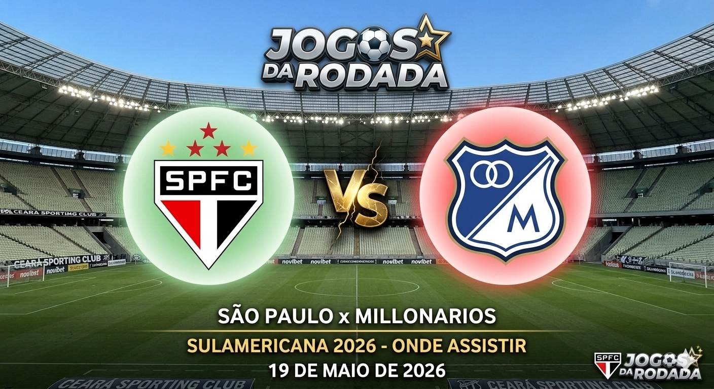 São Paulo x Millonarios: Onde assistir pela CONMEBOL Sul-Americana em 19/05/26